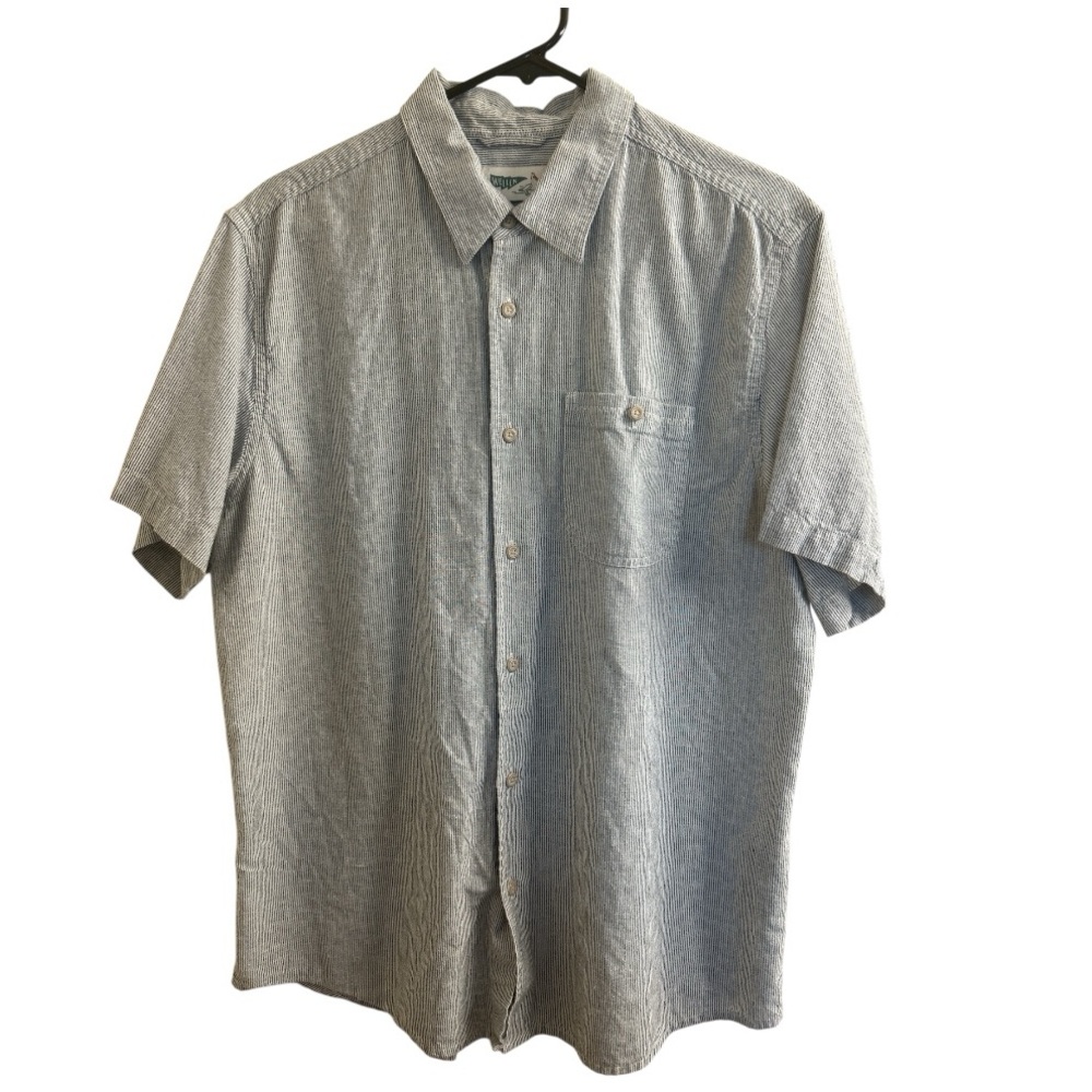 Men's Casual Gray Button Down Shirt